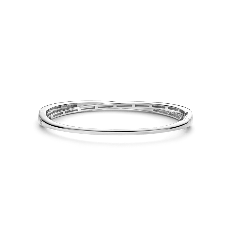 Milano Intertwined Bands Bangle - Silver - 23072ZI