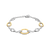 Milano Interconnected Links Chain Bracelet - Silver/Gold - 23073ZY