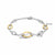 Milano Interconnected Links Chain Bracelet - Silver/Gold - 23073ZY