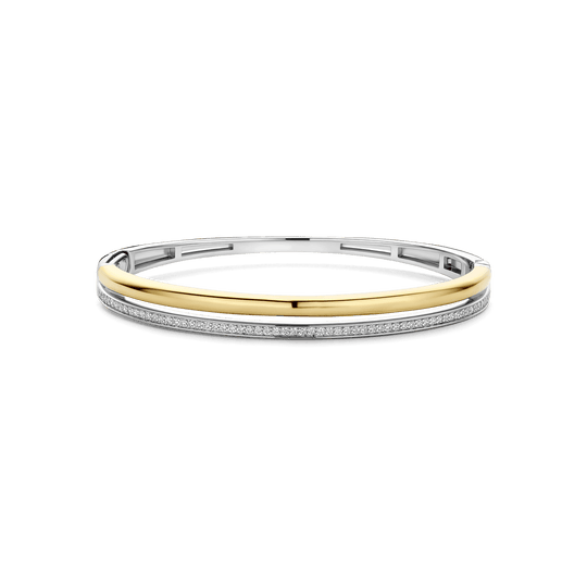 Milano Sleek Bangle - Gold/Silver - 23086ZY