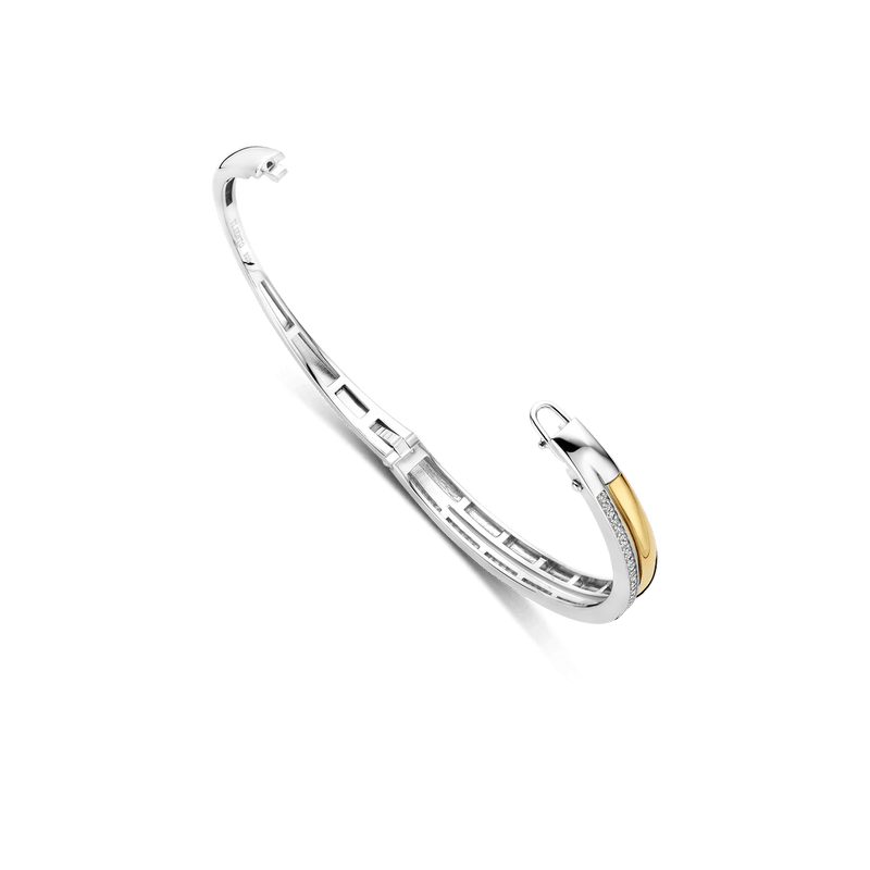 Milano Sleek Bangle - Gold/Silver - 23086ZY