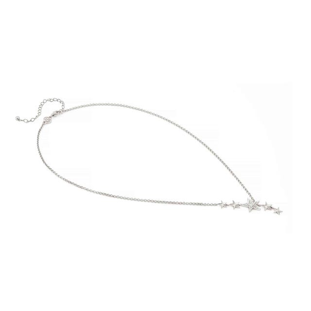 Truejoy Necklace With Etched Stars - Silver - 240103/007
