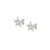 Truejoy Etched Star Stud Earrings - Silver - 240104/007