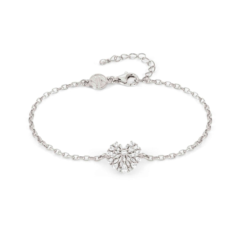Ray Of Light Heart Bracelet - Silver - 240201/004