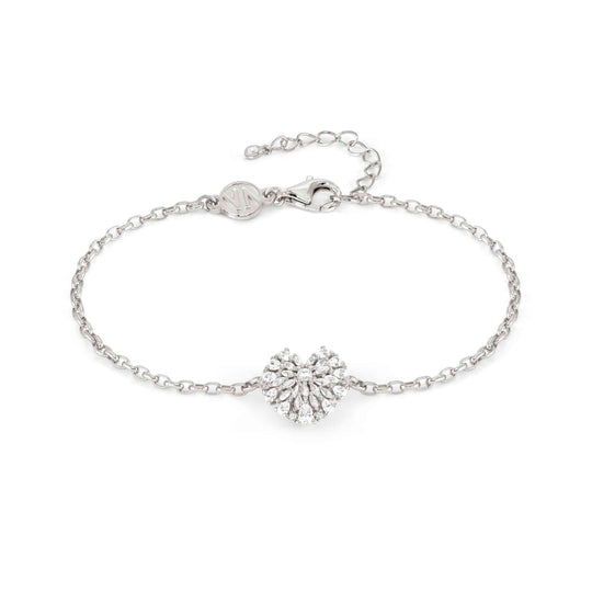 Ray Of Light Heart Bracelet - Silver - 240201/004