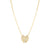 Ray Of Light Small Heart Necklace - Gold - 240202/006