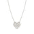 Ray Of Light Large Heart Necklace - Silver - 240203/004