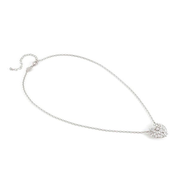 Ray Of Light Large Heart Necklace - Silver - 240203/004