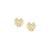 Ray Of Light Heart Stud Earrings - Gold - 240204/006