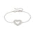 Lovecloud CZ Heart Bracelet - Silver - 240502/009