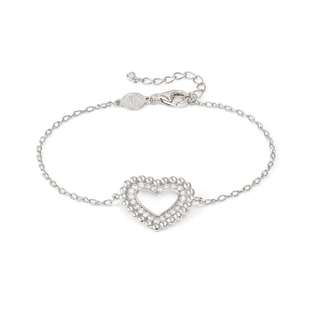 Lovecloud CZ Heart Bracelet - Silver - 240502/009