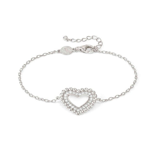 Lovecloud CZ Heart Bracelet - Silver - 240502/009