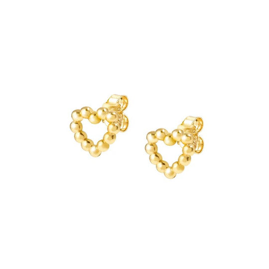 Lovecloud Heart Post Earrings - Gold - 240506/008