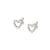 Lovecloud Heart Post Earrings - Silver - 240506/009