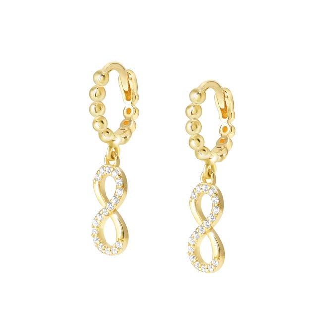 Lovecloud Infinity Drop Earrings - Gold - 240507/005