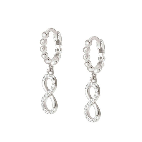Lovecloud Infinity Drop Earrings - Silver - 240507/006