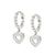 Lovecloud Heart Drop Earrings - Silver - 240507/009