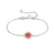 Crysalis CZ Flower Bracelet - Silver/Pink - 241102/010