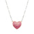 Crysalis CZ Heart Necklace - Silver/Pink - 241103/004