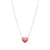 Crysalis CZ Heart Necklace - Silver/Pink - 241103/004