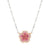 Crysalis CZ Flower Necklace - Silver/Pink - 241103/010