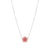 Crysalis CZ Flower Necklace - Silver/Pink - 241103/010