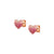 Crysalis CZ Heart Stud Earrings - Silver/Pink - 241104/004