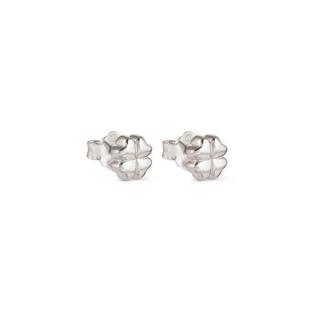 Armonica Four Leaf Clover Stud Earrings - Silver - 241307/001