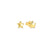 Armonica Star Stud Earrings - Gold - 241307/009