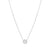 Seidivina Solitaire CZ Necklace - Silver - 241402/010