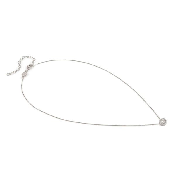 Seidivina Solitaire CZ Necklace - Silver - 241402/010