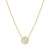 Seidivina Solitaire CZ Necklace - Gold - 241402/012