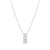 Seidivina CZ Drop Pendant Necklace - Silver - 241403/010