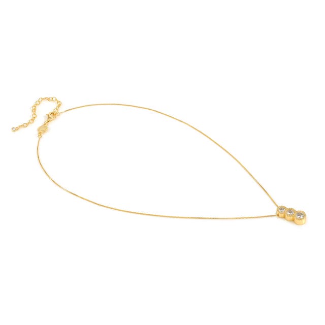 Seidivina CZ Drop pendant Necklace - Gold - 241403/012