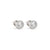 Seidivina Round CZ Stud Earrings - Silver - 241404/010