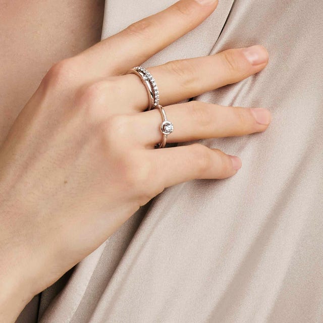 Cosmiclove Round CZ Ring - Silver - 241700/053