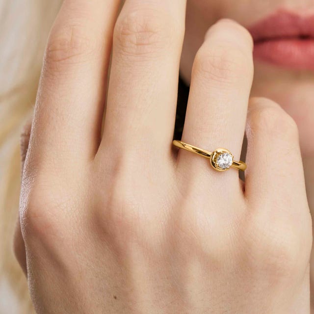 Cosmiclove Round CZ Ring - Gold - 241700/054