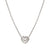 Cosmiclove Heart & CZ Necklace - Silver - 241706/004