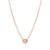 Cosmiclove Heart & CZ Necklace - Rose Gold - 241706/005