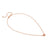 Cosmiclove Heart & CZ Necklace - Rose Gold - 241706/005