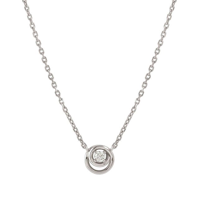 Cosmiclove Round CZ Necklace - Silver - 241706/053