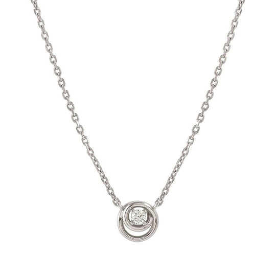 Cosmiclove Round CZ Necklace - Silver - 241706/053