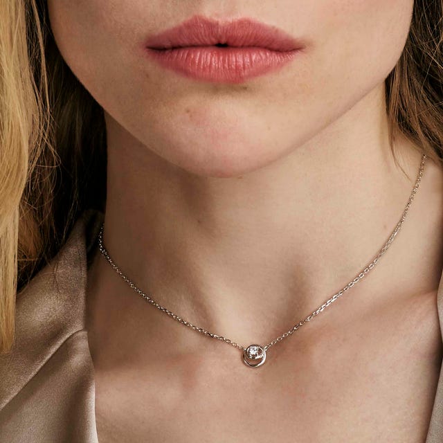 Cosmiclove Round CZ Necklace - Silver - 241706/053