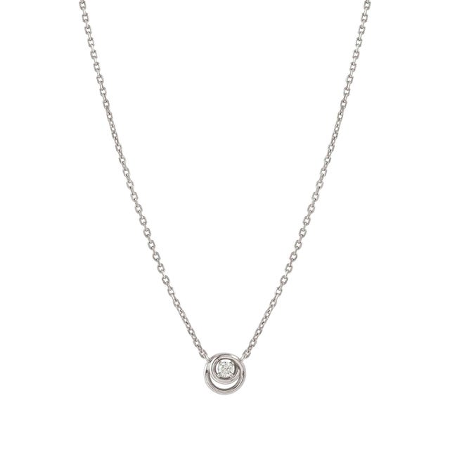 Cosmiclove Round CZ Necklace - Silver - 241706/053