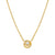 Cosmiclove Round CZ Necklace - Gold - 241706/054