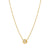 Cosmiclove Round CZ Necklace - Gold - 241706/054