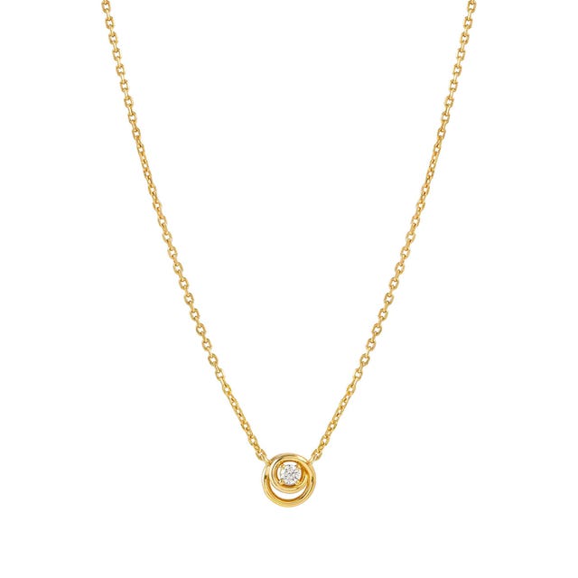 Cosmiclove Round CZ Necklace - Gold - 241706/054
