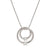 Cosmiclove Circle CZ Pendant Necklace - Silver - 241708/053