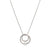 Cosmiclove Circle CZ Pendant Necklace - Silver - 241708/053