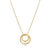 Cosmiclove CZ Circles Pendant Necklace - Gold - 241708/054